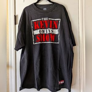 WWE Authentic The Kevin Owens Show T-Shirt XXL Black Raw Smackdown Mens KO